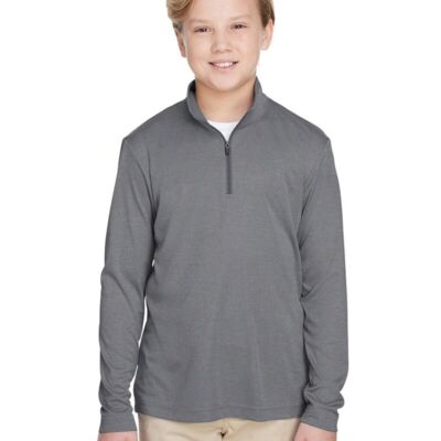 Youth Zone Sonic Heather Performance Quarter-Zip Pullolver Thumbnail
