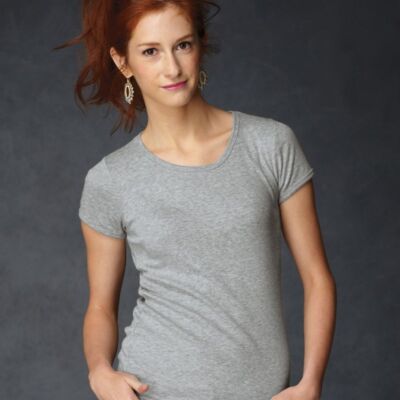 Women's 1×1 Baby Rib Scoop T-Shirt Thumbnail