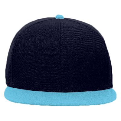 OTTO Wool Blend Twill Round Flat Visor "OTTO SNAP" Six Panel Pro Style Snapback Hat Thumbnail