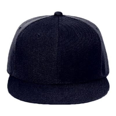 OTTO Wool Blend Twill Round Flat Visor "OTTO FIT" Six Panel Pro Style Baseball Cap Thumbnail