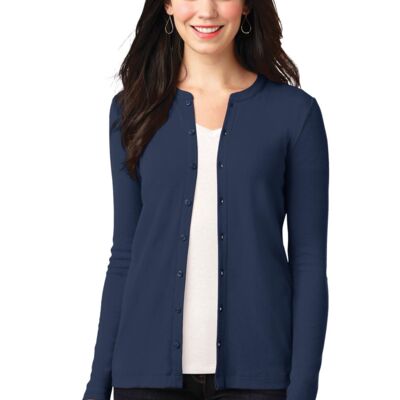 Ladies Concept Stretch Button Front Cardigan Thumbnail